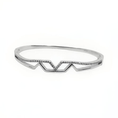 925 Sterling Silver Wave Shape Bracelet