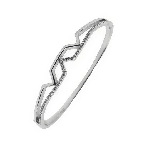 925 Sterling Silver Wave Shape Bracelet
