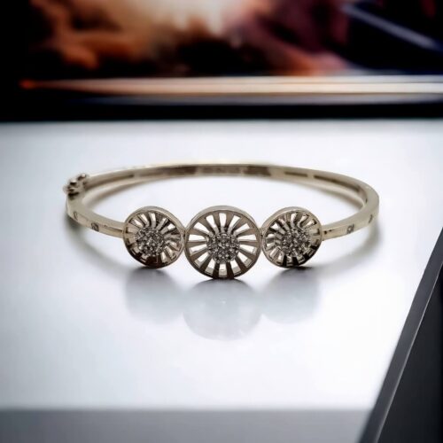 925 Silver floral shape bracelet