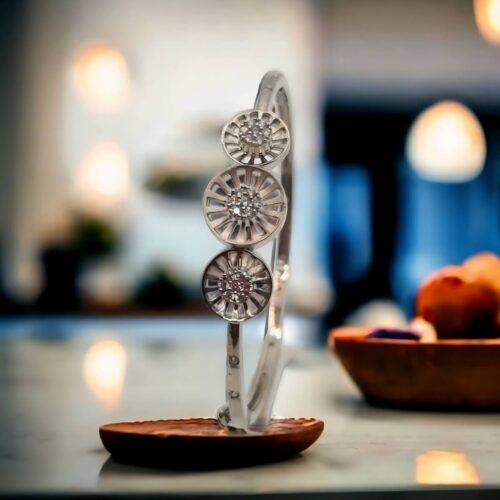 925 Silver floral shape bracelet