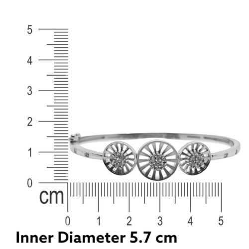 925 Silver floral shape bracelet