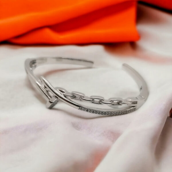 925 Sterling Silver Nail Bracelet