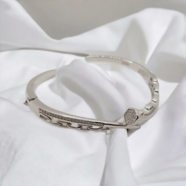 925 Sterling Silver Nail Bracelet
