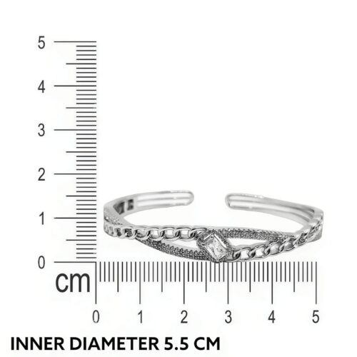 925 Silver Zircon Studded Bracelet