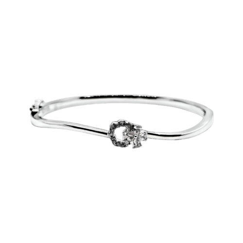 925 Sterling Silver Curve Shaped Bracelet