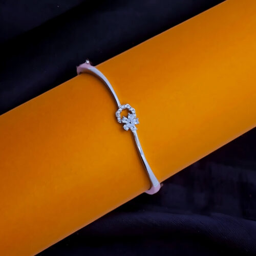 925 Sterling Silver Curve Shaped Bracelet