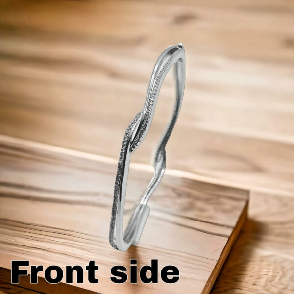 925 silver Zircon bracelet both side design