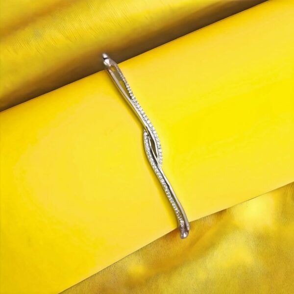 925 silver Zircon bracelet both side design