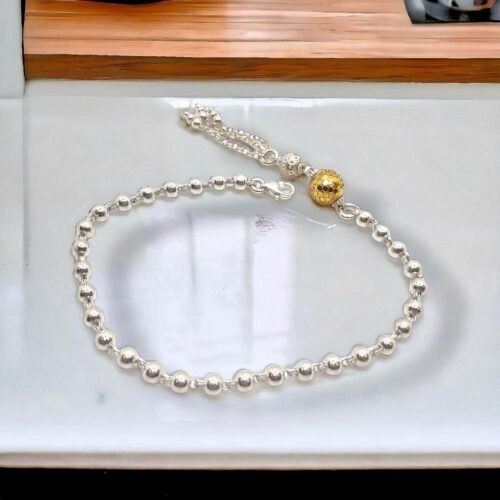 Silver Beads Ball Bracelet