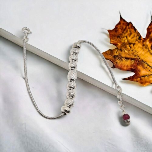 925 Silver Ball Bracelet