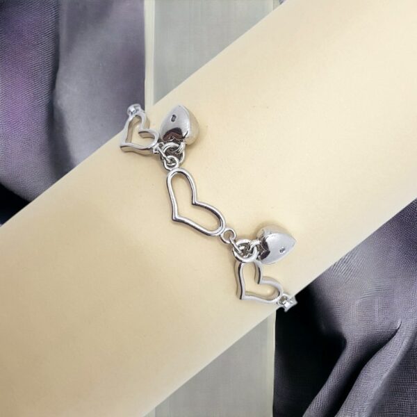 Silver Tiny Heart Bracelet