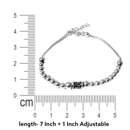 Silver Beads Bracelet Measuring
