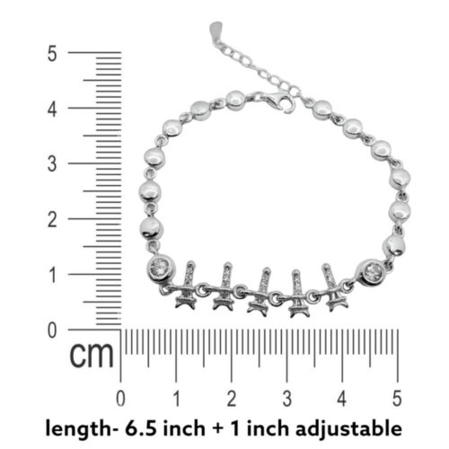Silver Bubble Bracelet measuring