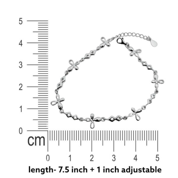 925 Silver Leaf Bracelet Measuring