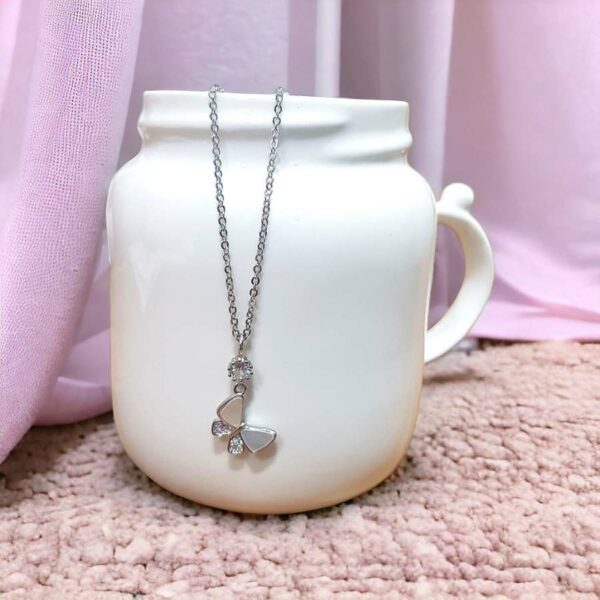 Mop Butterfly Necklace