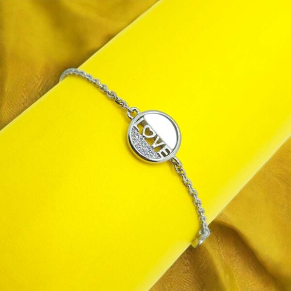 Silver Halo Love Bracelet