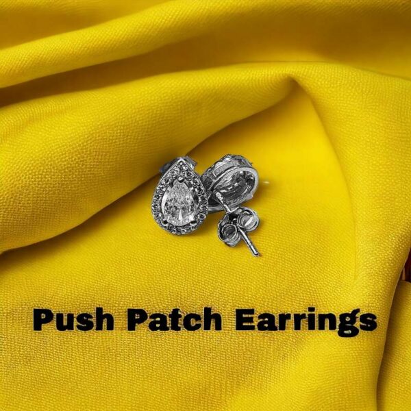 Silver Tear Drop Mangalsutra Earrings