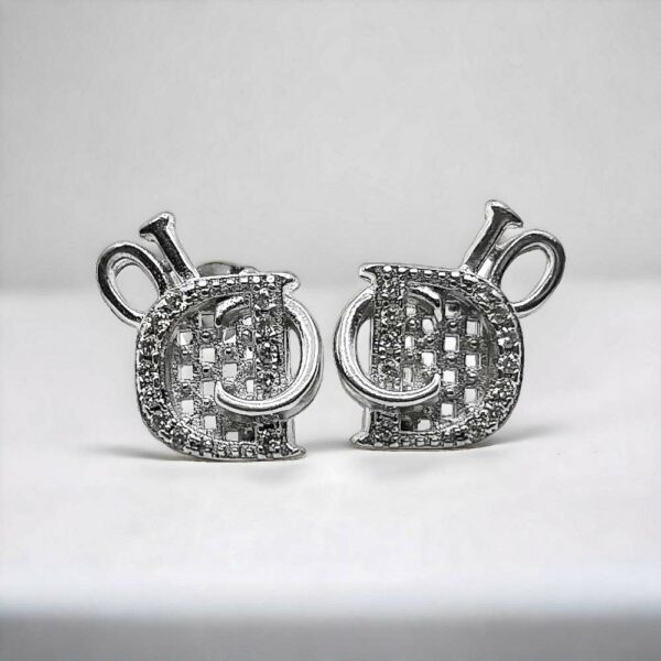 925 Silver Branded Studs