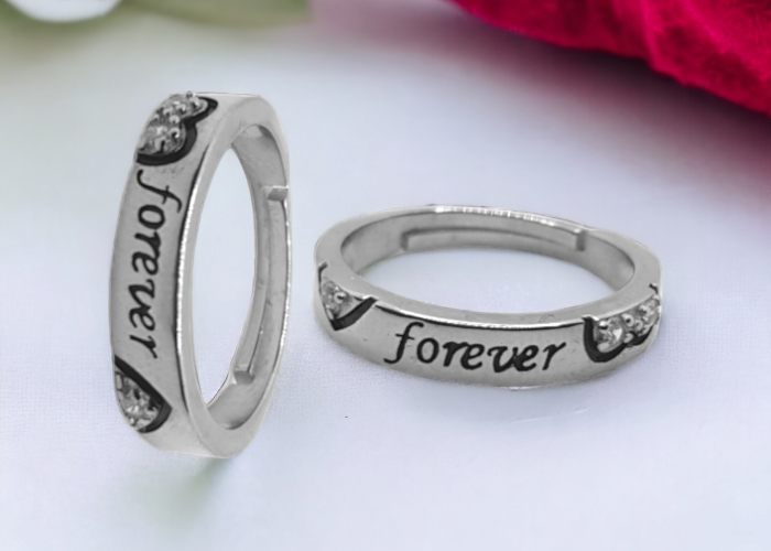 Silver Couple Ring