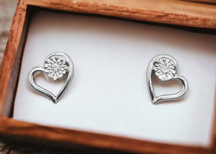 Silver Heart Earrings