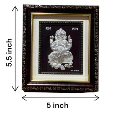 999 Silver Ganesh Frame Sized