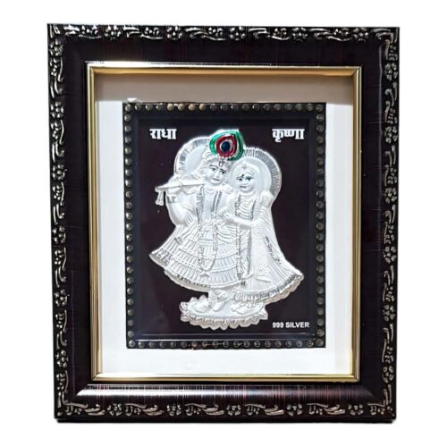 999 Silver Radhe Krishna Frame