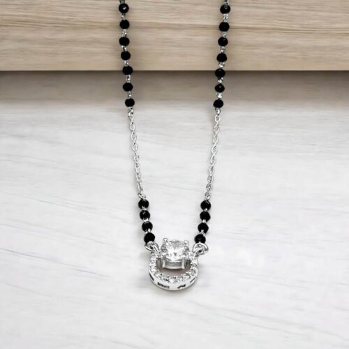 925 Silver Solitaire Mangalsutra