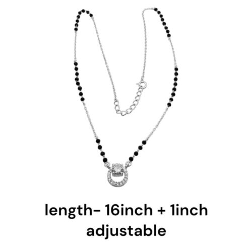 925 Silver Solitaire Mangalsutra Size