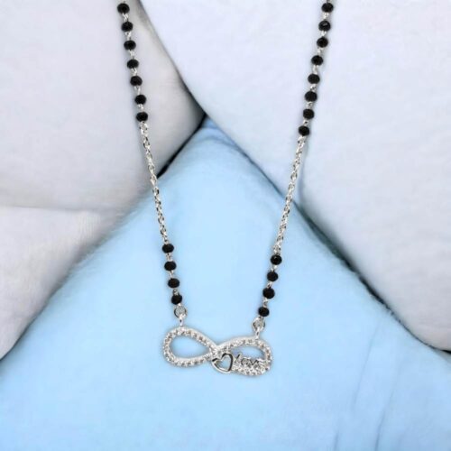 Silver Infinity Love Mangalsutra