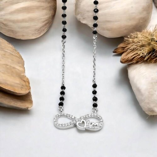 Silver Infinity Love Mangalsutra