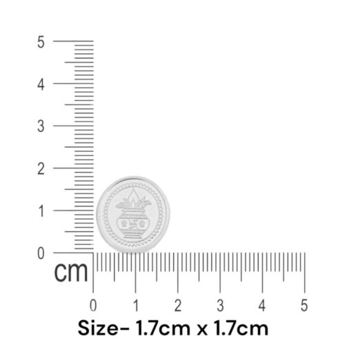 1 gram silver coin Size