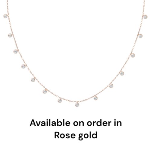 silver queen necklace in rose gold – available on order