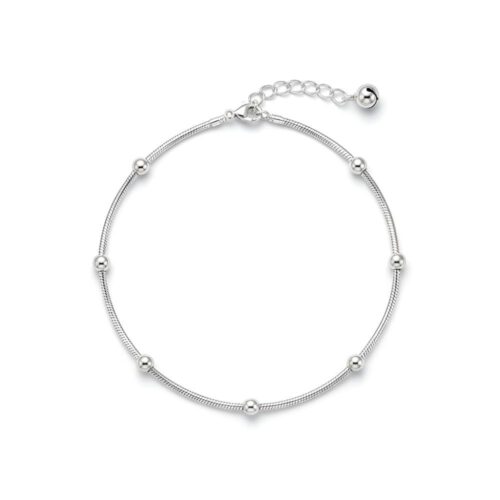 925 Silver Bead Anklet