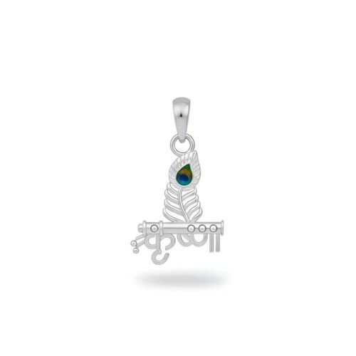 Mor pankh Pendant Silver