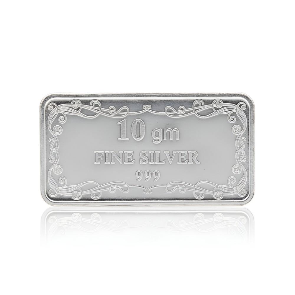 LG0036 10 Gm Silver Coin Shubh Vivah pure white background