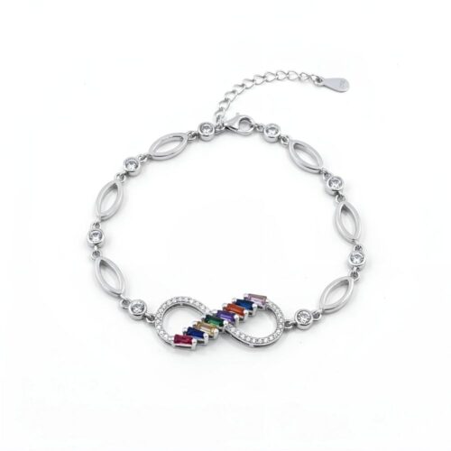 Infinity Bracelet for Women in pure white background