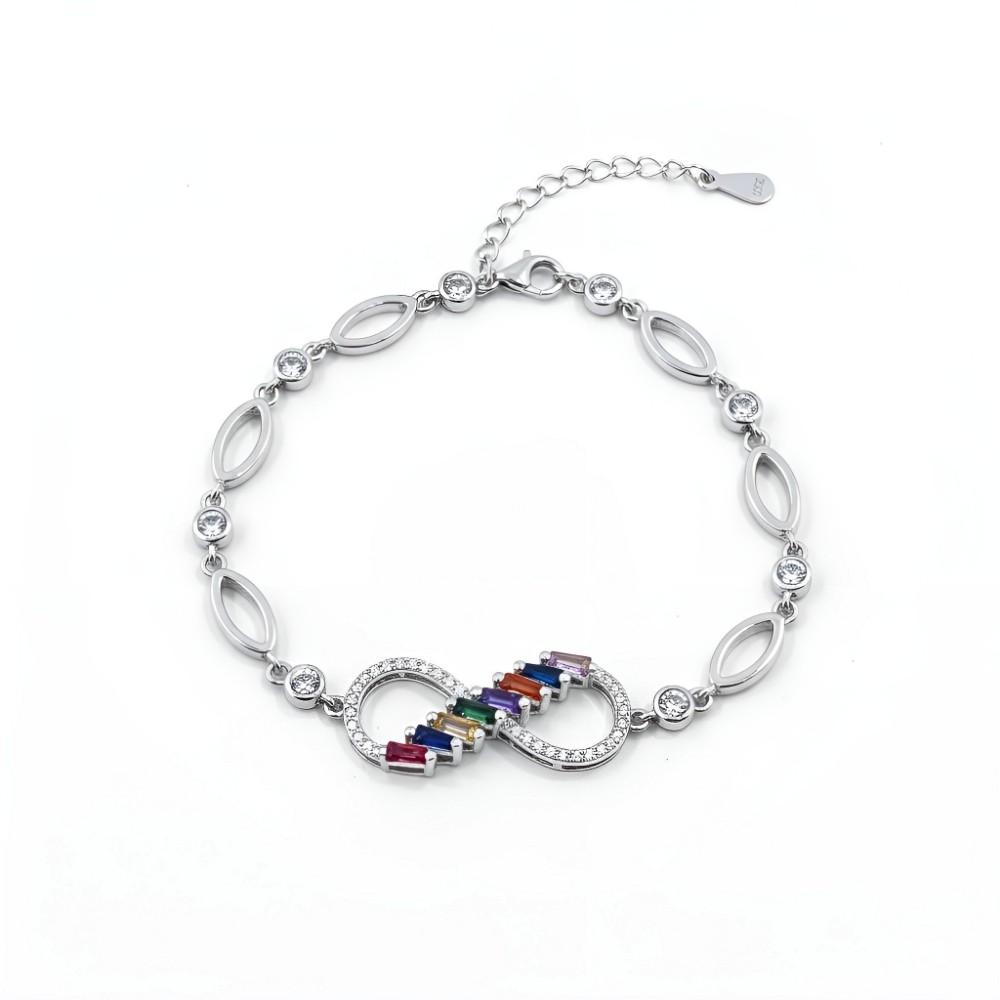 LTBR180 Infinity Bracelet for Women in pure white background
