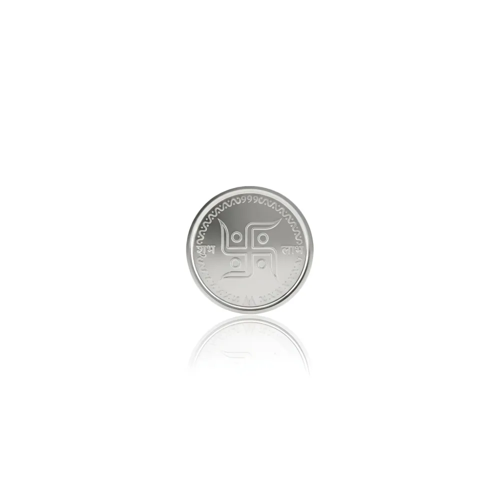 LG0083 1gm silver coin price reference showing 999 pure silver coin reverse design
