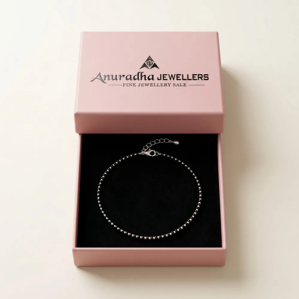 Nazariya Anklet Gift For Women Beautifully packed inside the signature pink Anuradha Jewellers box making it the perfect nazariya anklet gift for women